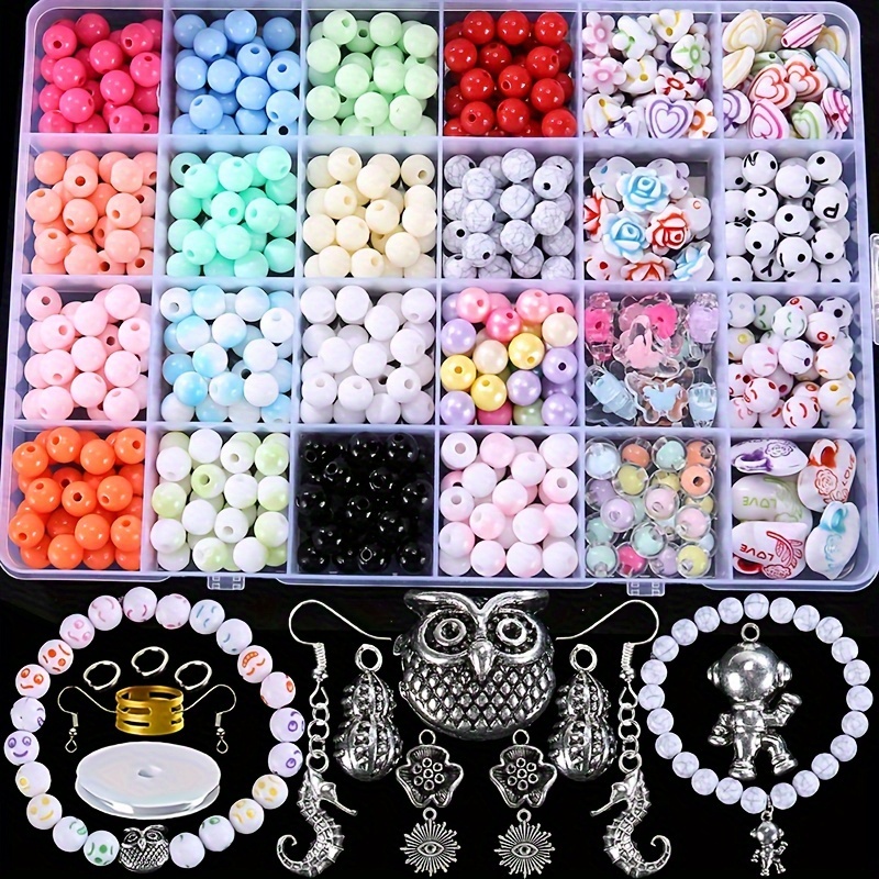 Cadeaux pour filles 5 ans 6 7 8 9 10 11 ans cadeaux d'anniversaire pour  enfants enfants bracelet en cristal perles mignon bricolage fait main  bijoux petite fille princ