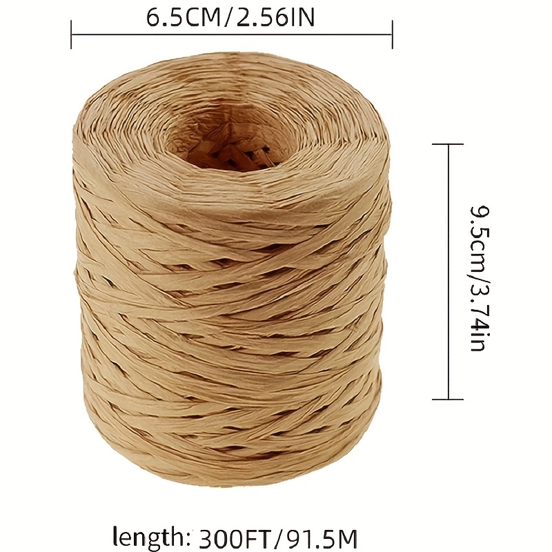 Raffia Paper Ribbon Roll Colorful for Gift Wrapping Craft Projects