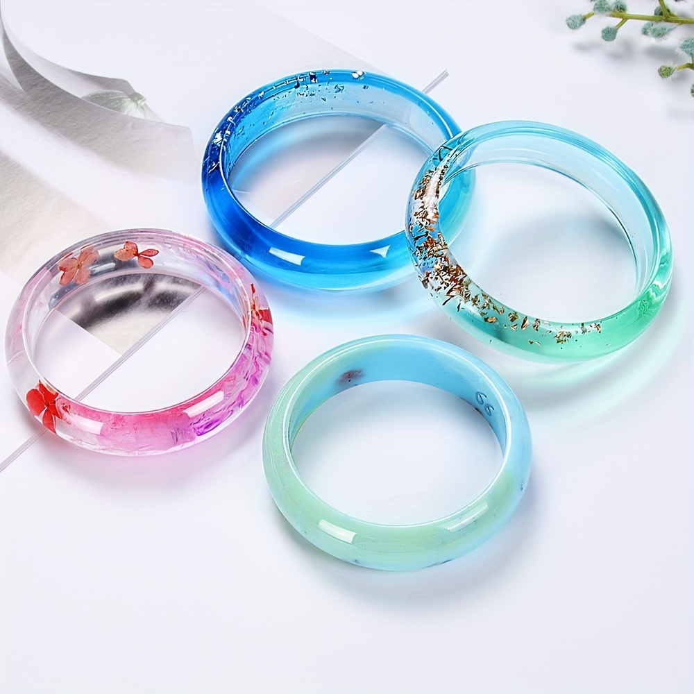 clear resin bracelet