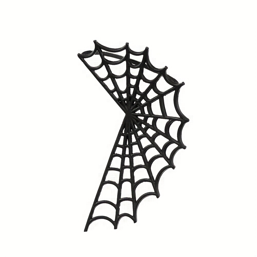 Hip Hop Spider Web Earrings Clip On Earrings Without Ear Piercing