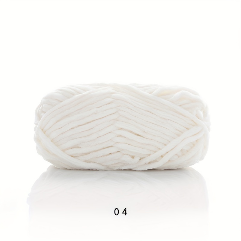  VILLCASE 1 pieza de hilo grueso de lana gruesa de un solo hilo,  esponjoso, mantas de lana de chenilla, tejido de lana gigante, lana  voluminosa, lana tejida a mano, lana acrílica
