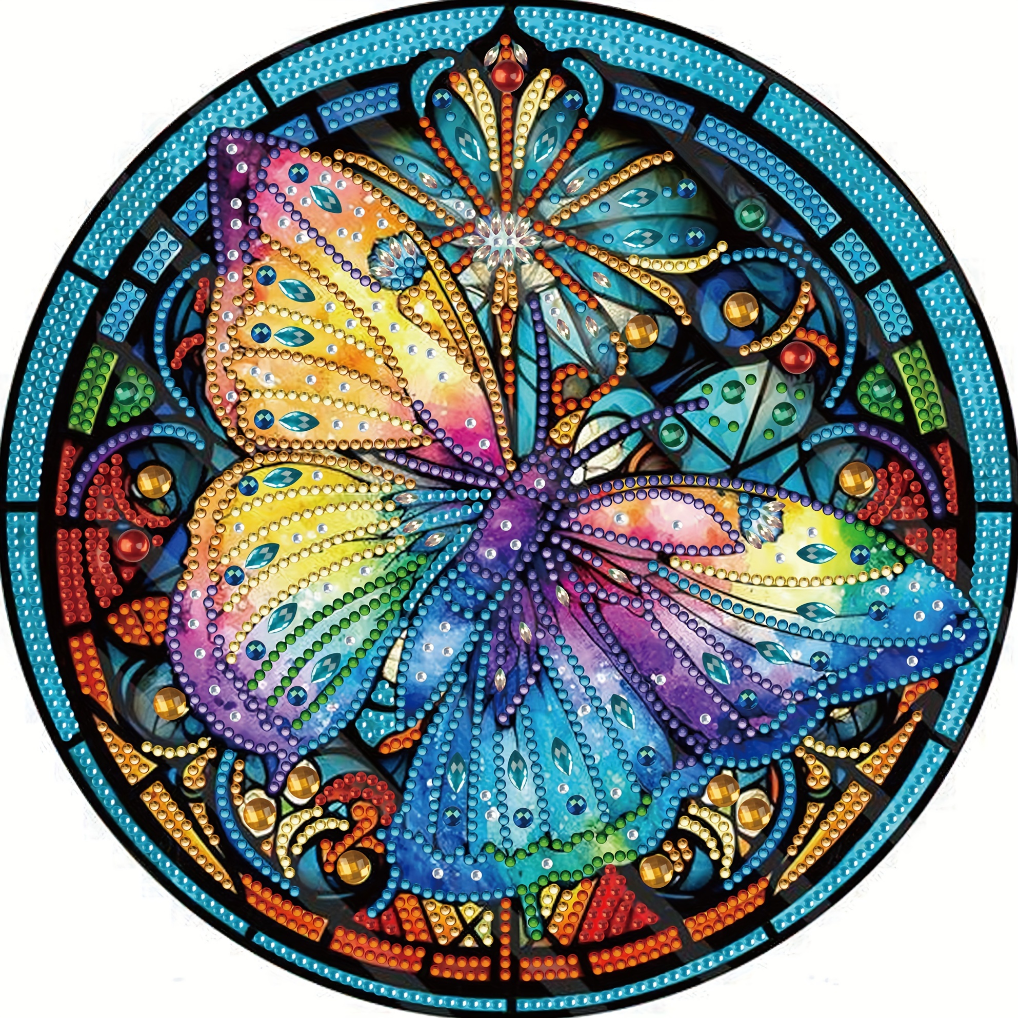 Butterfly Pattern Diamond Painting Kit 5d Diy Special Shape - Temu