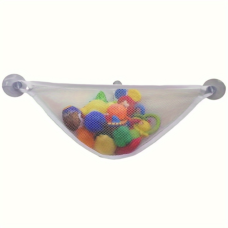 Bath Toy Organizer Kids Bathroom Storage Mesh Bag Fast Dry Bathtub Toy  Holder Net Bin with Suction Cup 