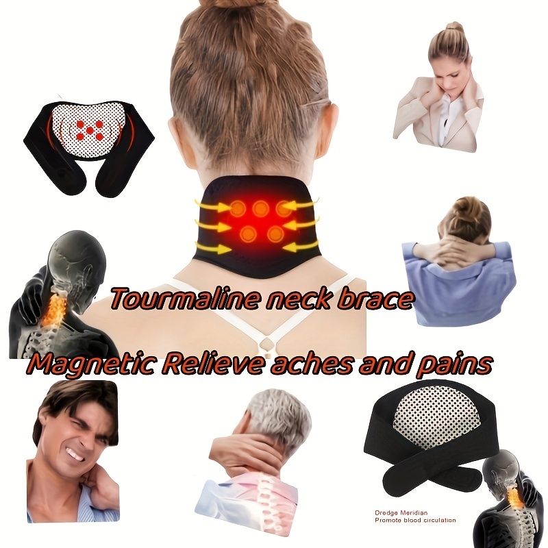 Neck Brace Self Heated Neck Support Brace Heating Pad Neck - Temu