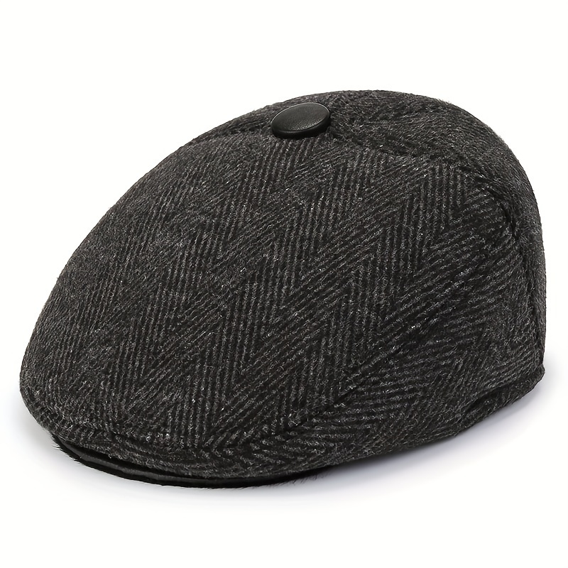 Gorro Cálido Invierno Hombre Boinas Gorra Informal Vendedor - Temu Chile