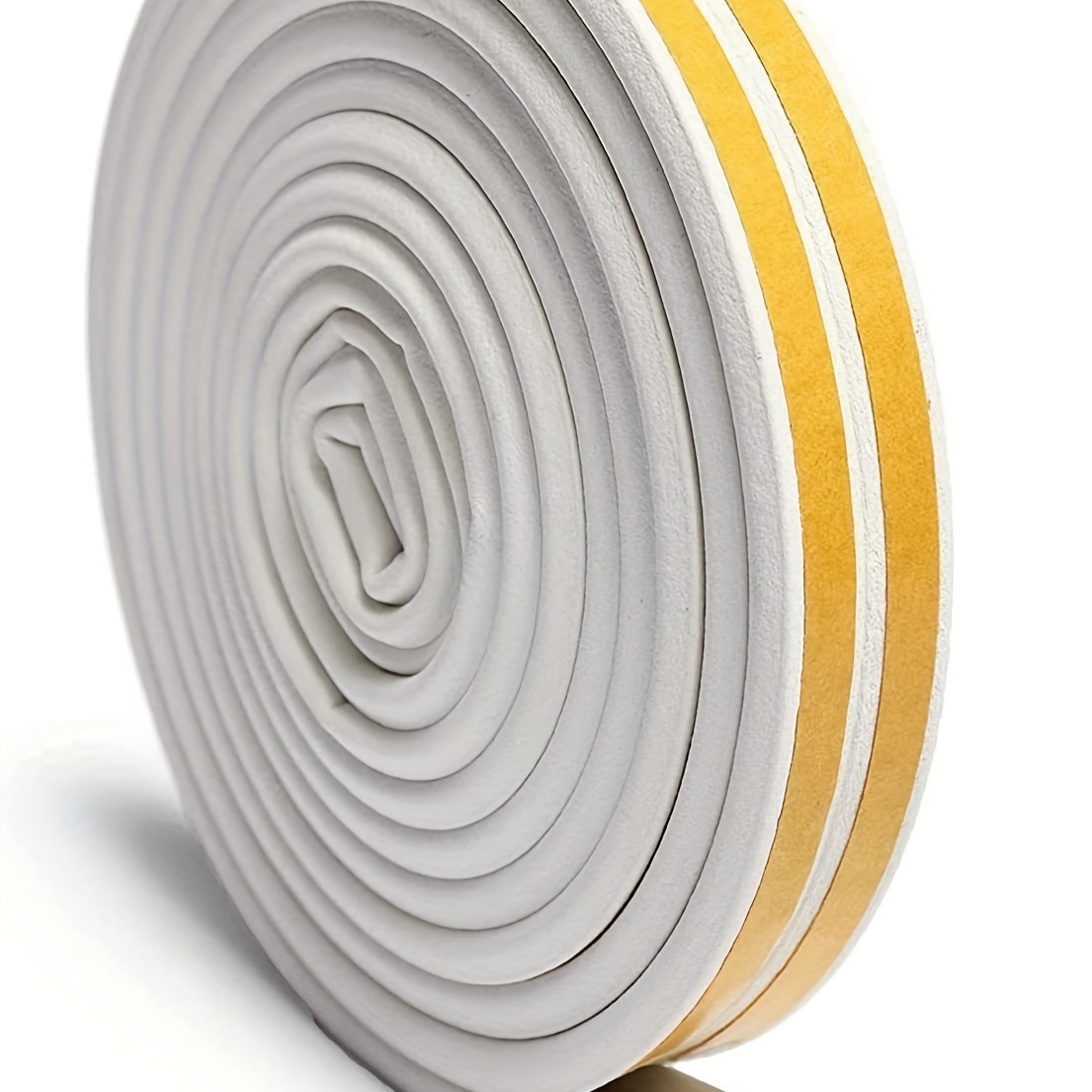 burlete Burlete de 20 Metros, 1mm, 2mm, 3mm, 4mm, 5mm de diámetro, Junta  tórica Blanca, Tira