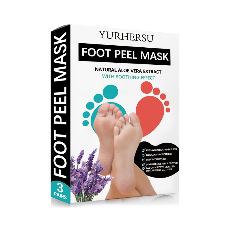 Foot Peel Mask (3pk) Foot Peel Mask Callus Remover & Dry Cracked