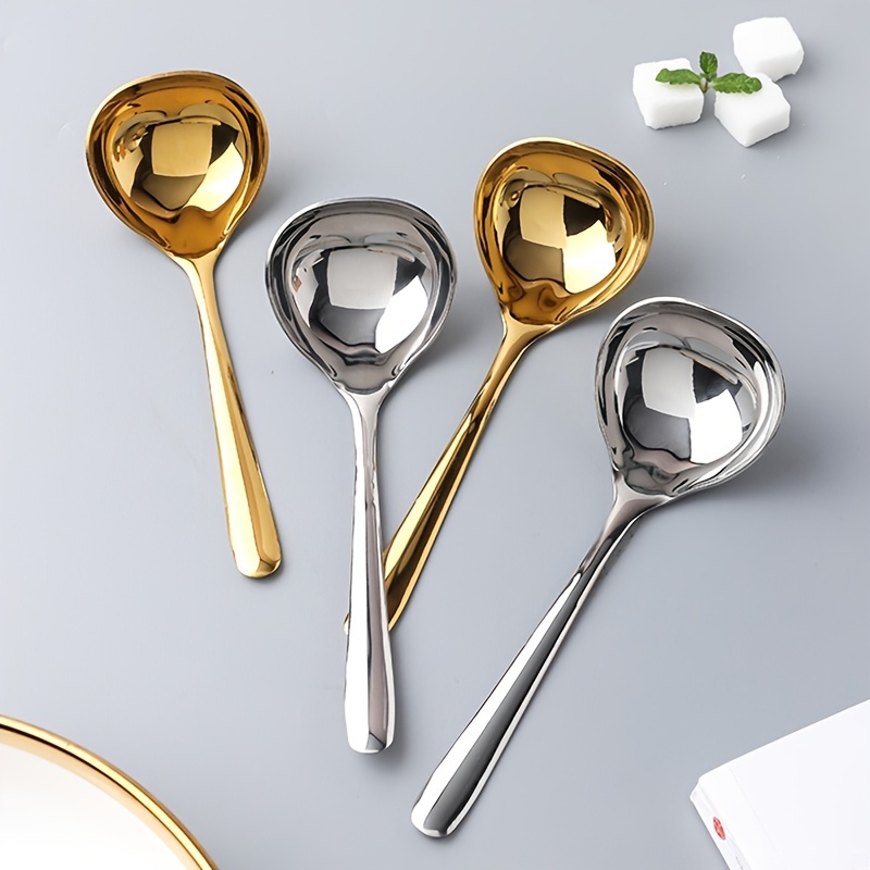 Stainless Steel Deep Soup Spoon Creative Western Food - Temu