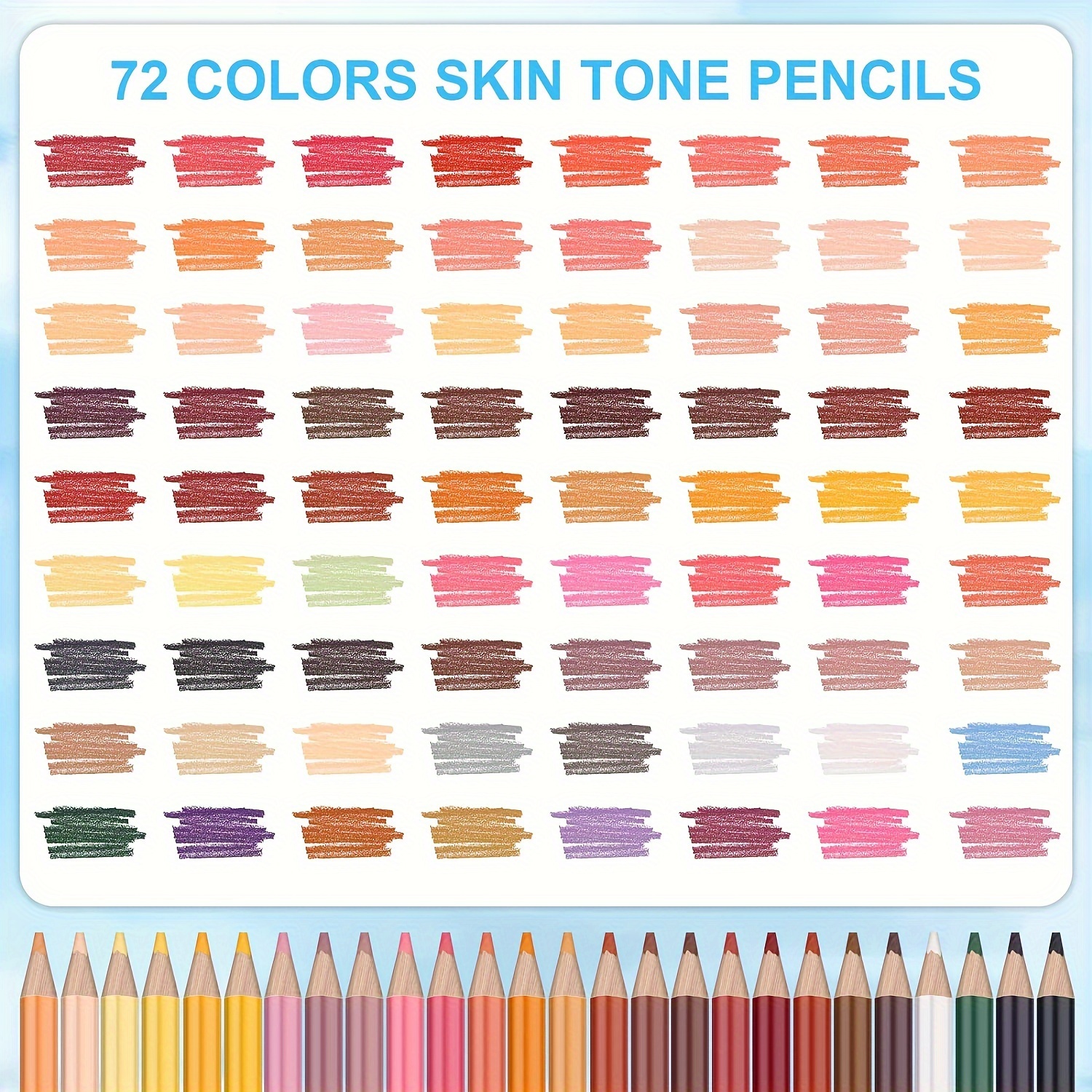 Professional Colored Charcoal Pencils Drawing Set Skin Tone - Temu Norway