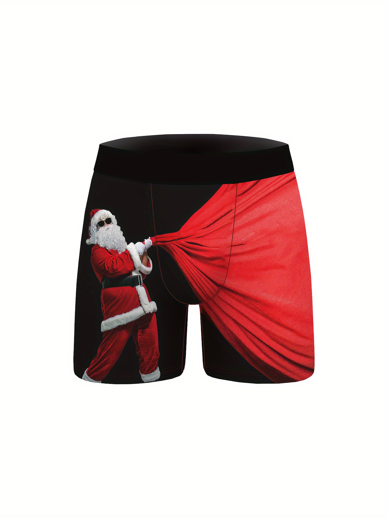 Cartoon Santa Printed Women's Underwear Breathable Seamless