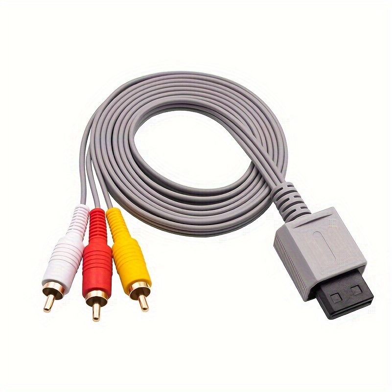 Wii Av Cable Wii Three-row Av Cable 70.87inch Gold-plated Av Head Wii Audio  Cable, Shop The Latest Trends
