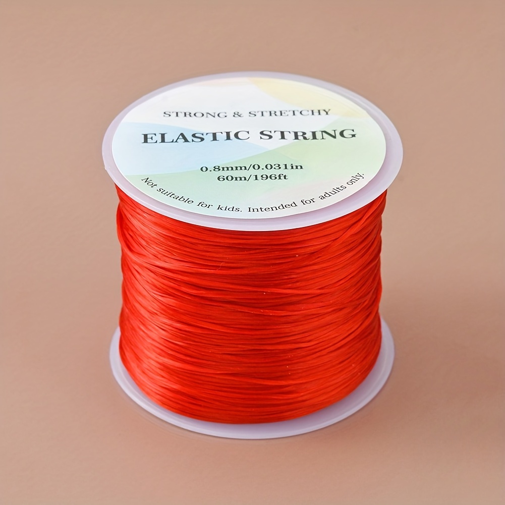 1 Roll Of 0.8mm Elastic Thread (about 60 Meters) Suitable For DIY Jewelry  Bracelet Necklace Making