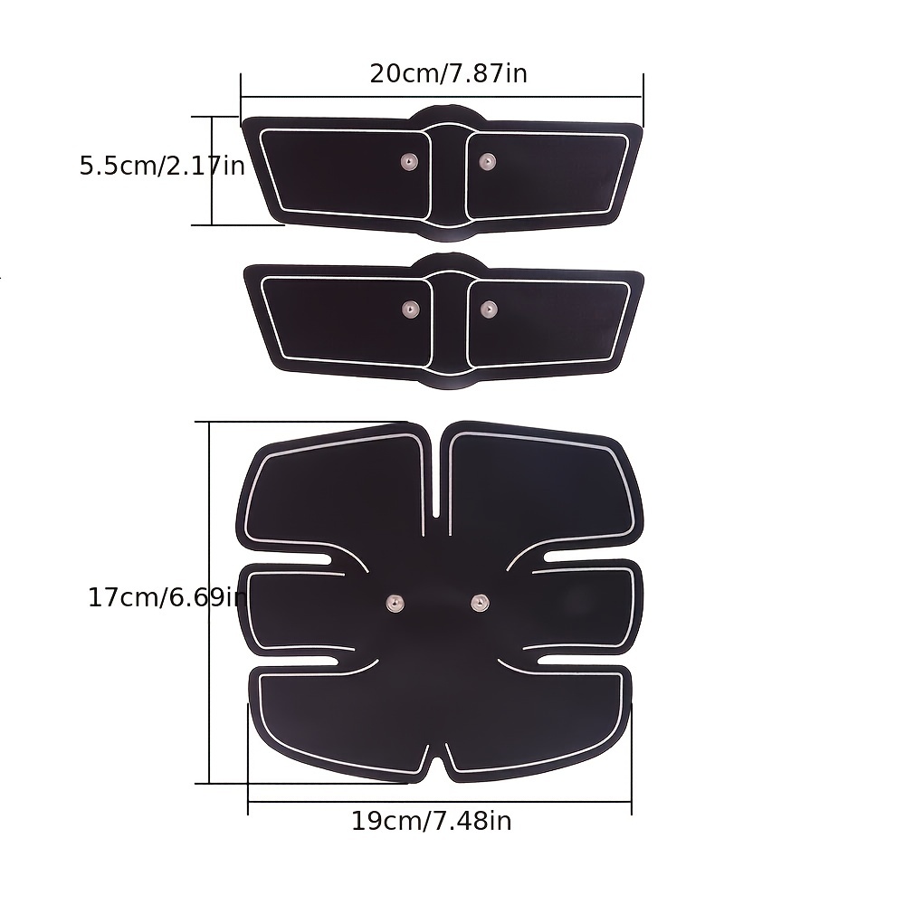 Estimulador muscular ABS eléctrico inalámbrico Voice Broad Cast  Estimulación muscular eléctrica Entrenador de cintura abdominal  Mioestimulador Fitness corporal Pérdida de peso Masajeador adelgazante  corporal - Temu