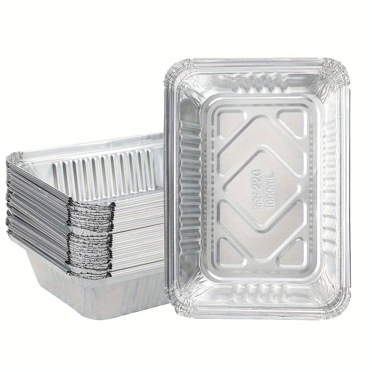 Aluminum Pans With Lids-food Containers With Clear Lids - Disposable &  Recyclable Takeout Trays With Lids - To Go Containers For Restaurants,  Catering, Delis - Temu