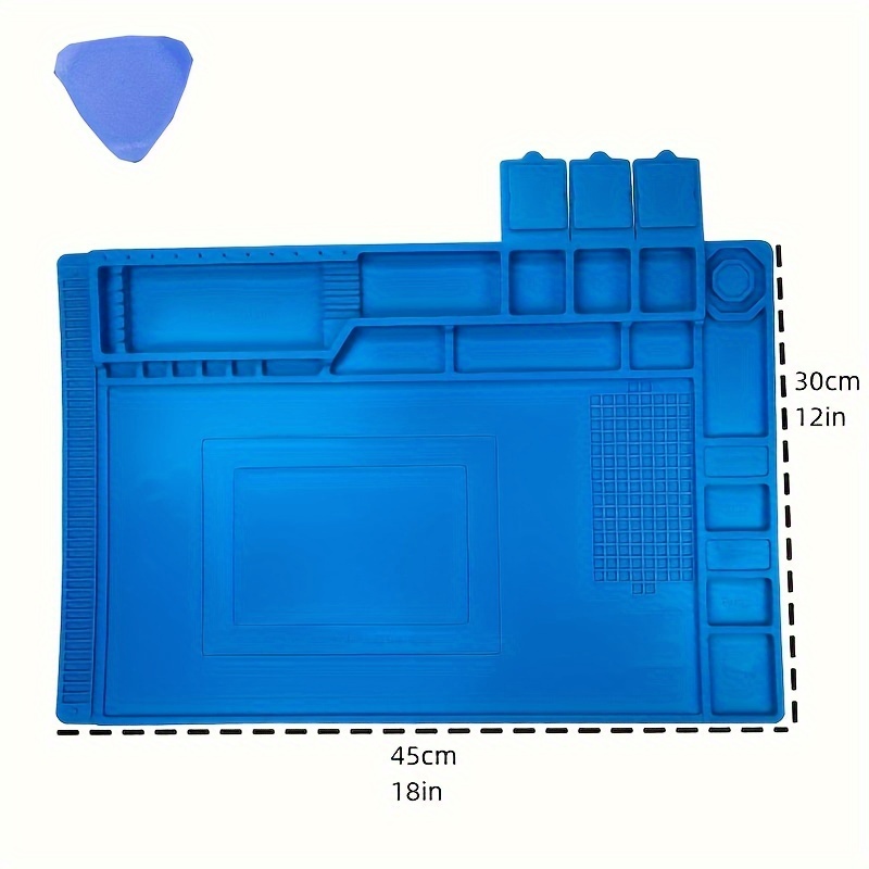 Silicone Soldering Mat ESD Antistatic Heat Resistant Insulation Work Mat  Soldering Station Kit Repair Pad Maintenance Platform