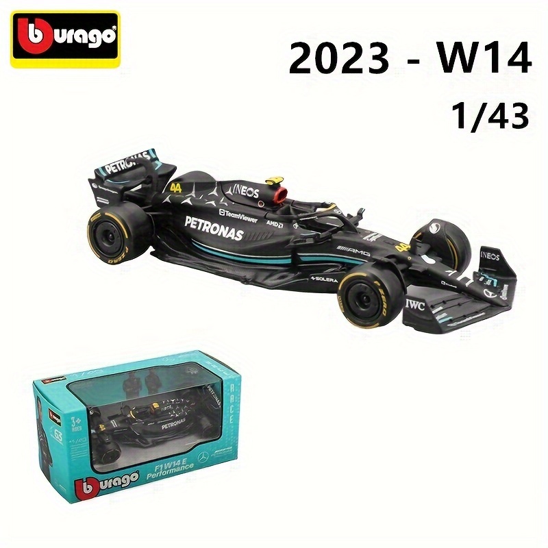 Burago 1:43 2023 Mercedes-AMG F1 Team W14 #44 And #63 Alloy Car Die Cast  Model ,Toy Collectible,Collection Gifts