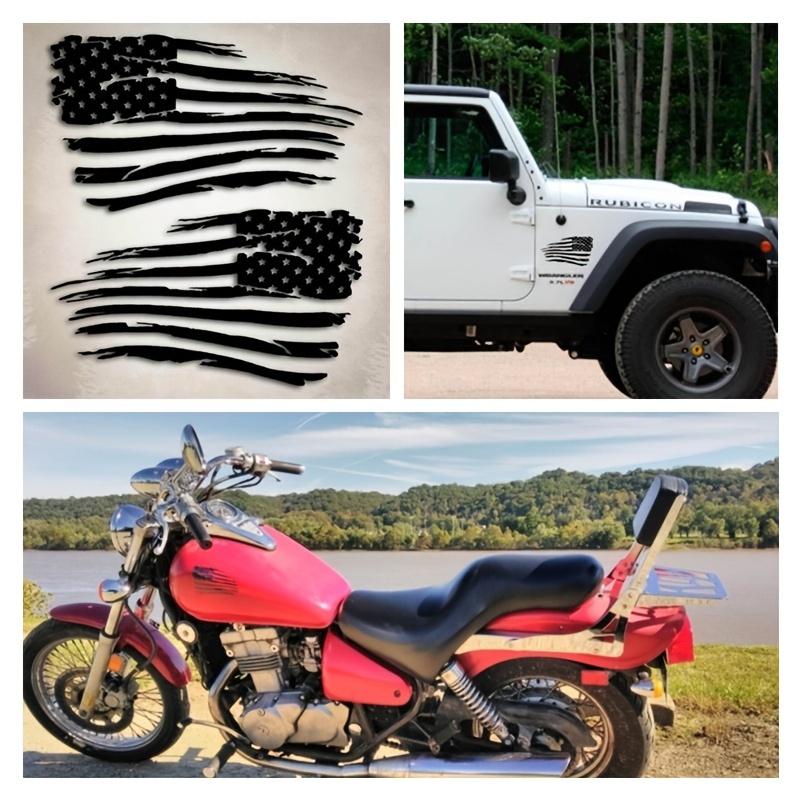 military american flag sticker