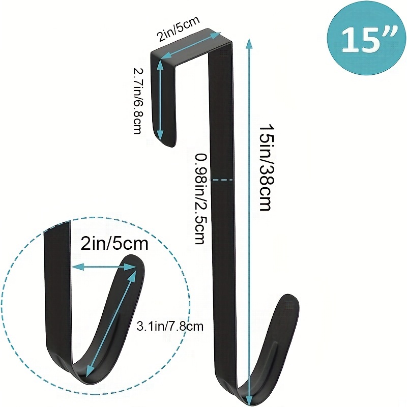 2 Paquetes Colgadores Corona Puerta Delantera (15) - Temu