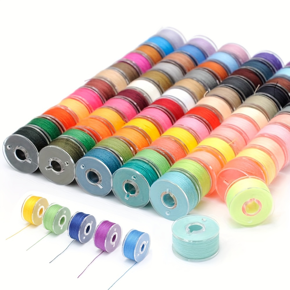 Multicolor Sewing Machine Bobbins Reusable Plastic Bobbins Spools With  Thread For Embroidery Sewing Accessories - Temu Bulgaria