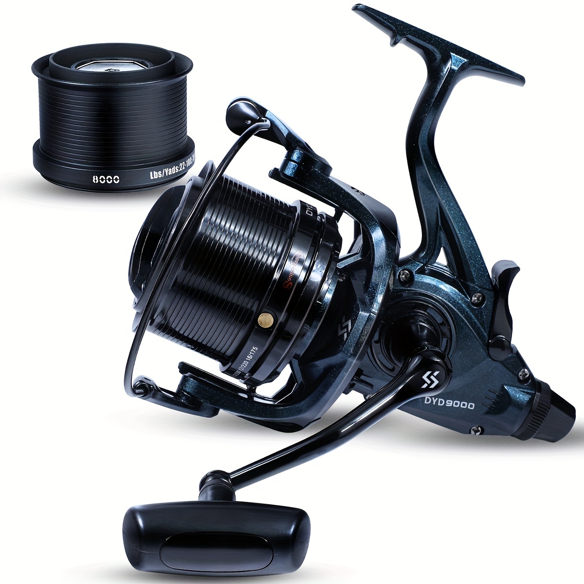 Sougayilang [Big Spinning Reel] Long Cast Spinning Reel 13BB Front And Rear  Dual Brake System 9000 10000 And 12000 Series For Offshore Fishing Surfing