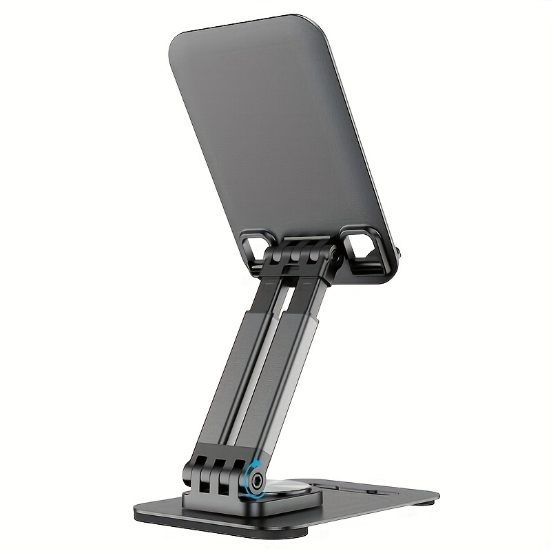 AboveTEK Soporte de aluminio para iPad, soporte plegable giratorio de 360  grados, compatible con tabletas/teléfonos inteligentes de 4 a 11 pulgadas