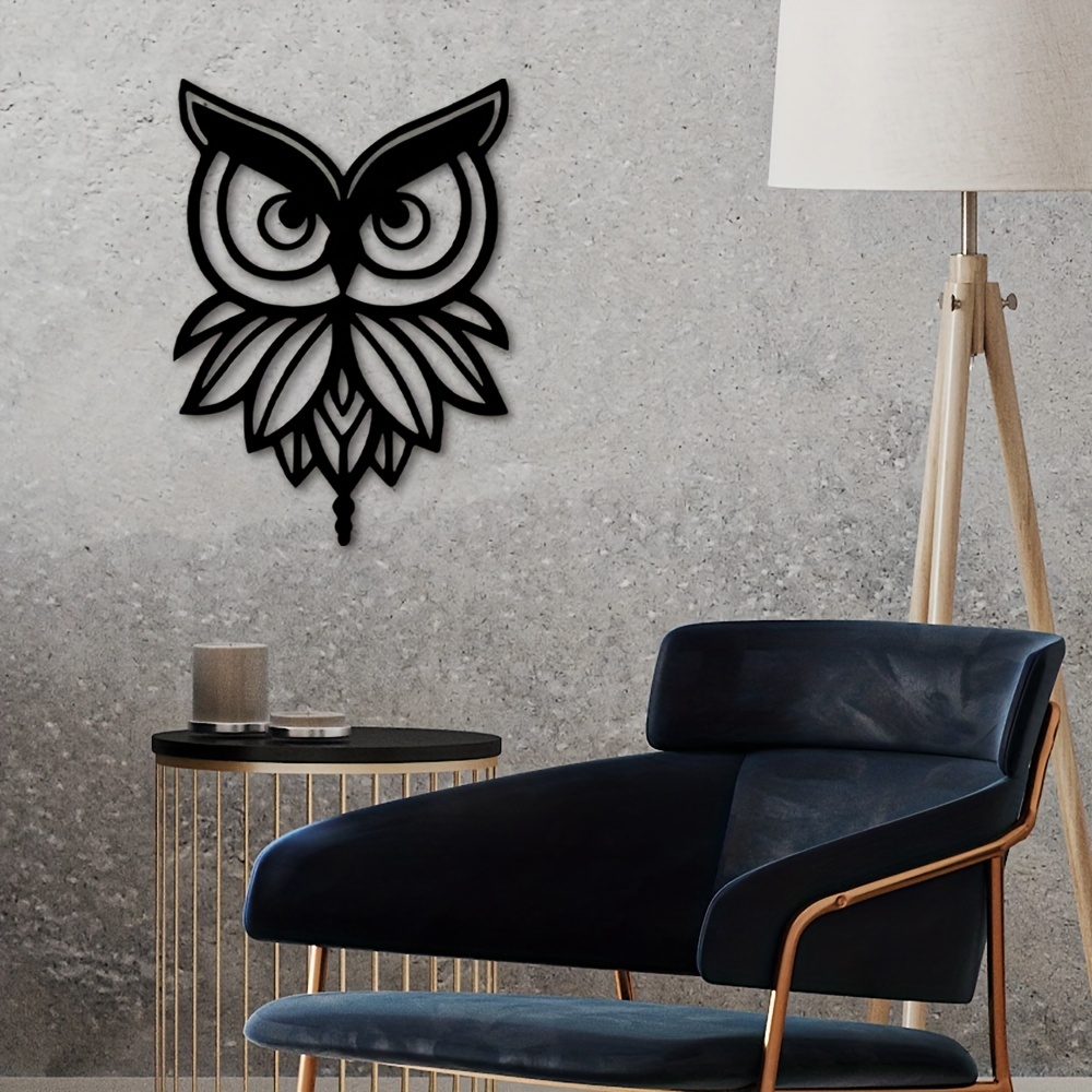 1pc Luxury Owl Wall Decor - Modern Metal Wall Hanging Art for Birthday  Parties, Room Decor & Outdoor Home Decoration