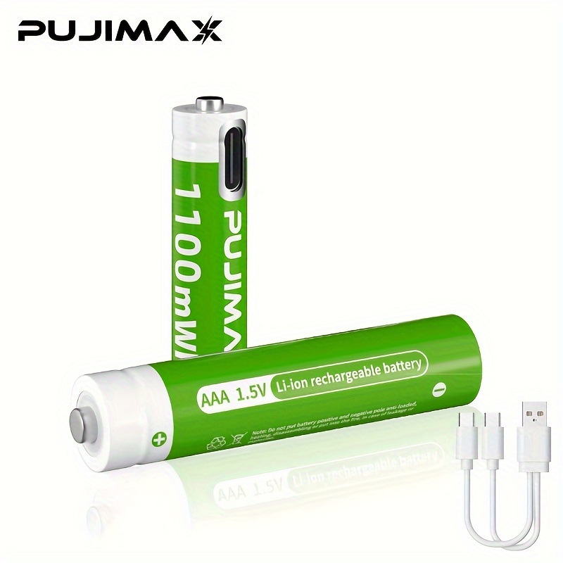 1.5v Lithium Aa Batteries Rechargeable Type C Usb - Temu