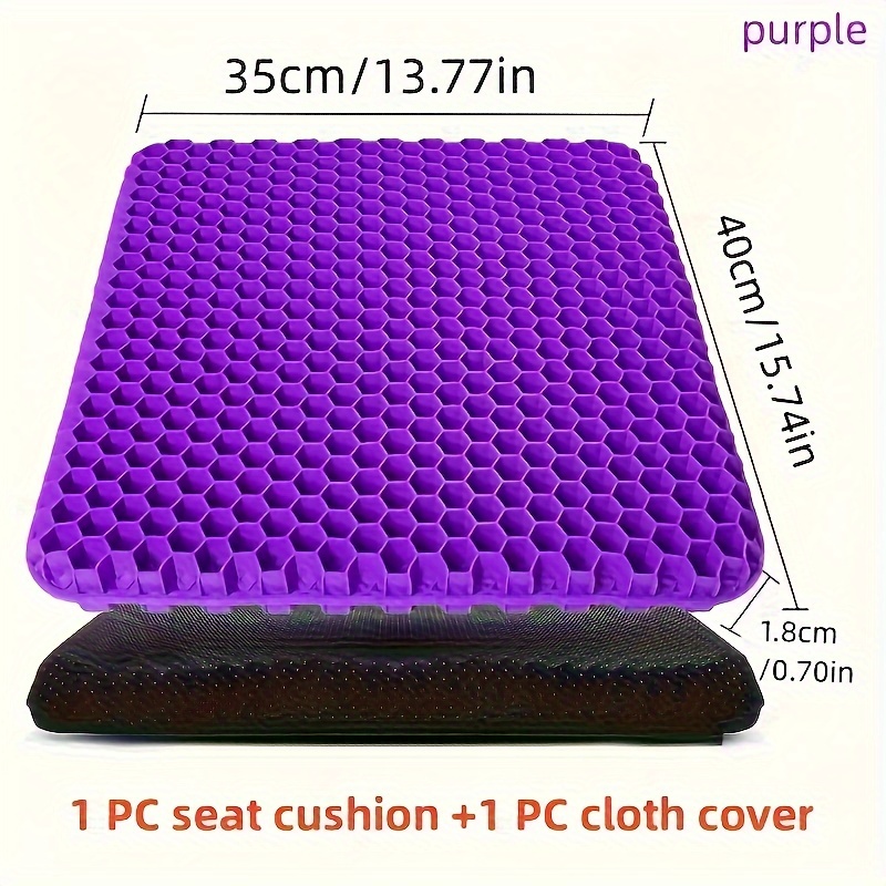 Gel Seat Cushion for Long Sitting - Thick & Extra Large, Gel Cushion for  Wheelchair Soft 
