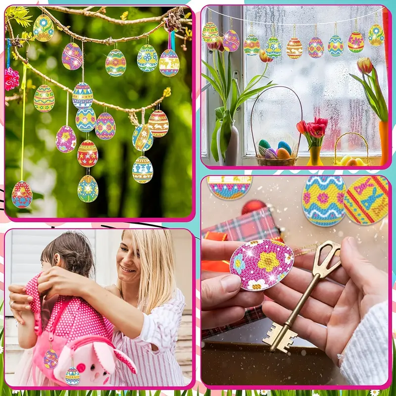 Value Pack 20pcs Easter Diamond Painting Keychain Kit With Tools, Easter  Egg Diamond Painting Keychain For Easter Decoration, Diy Decorations For  Beginners - Arts, Crafts & Sewing - Temu