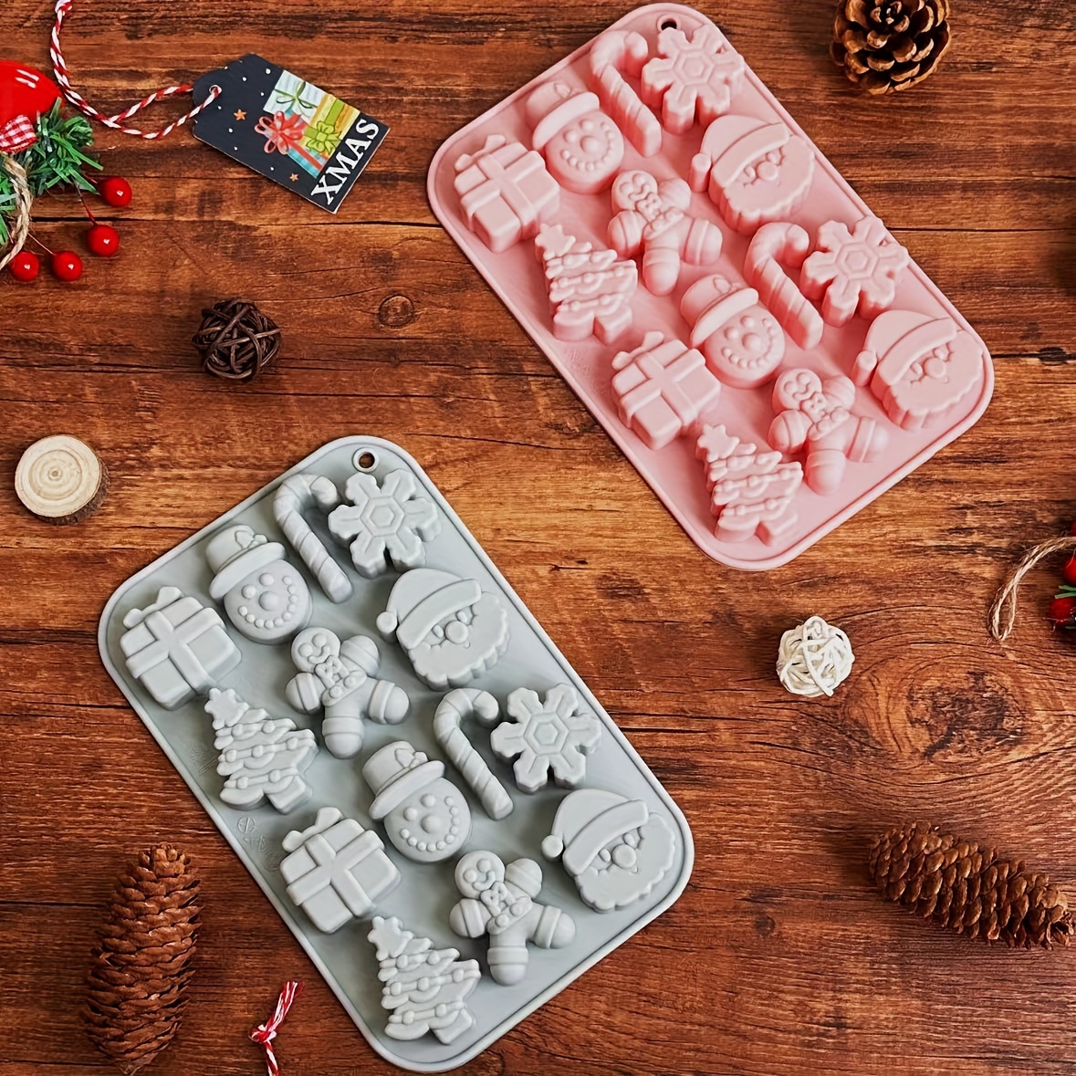 3D Food Grade Silicone Christmas Tree Cake Mold DIY –