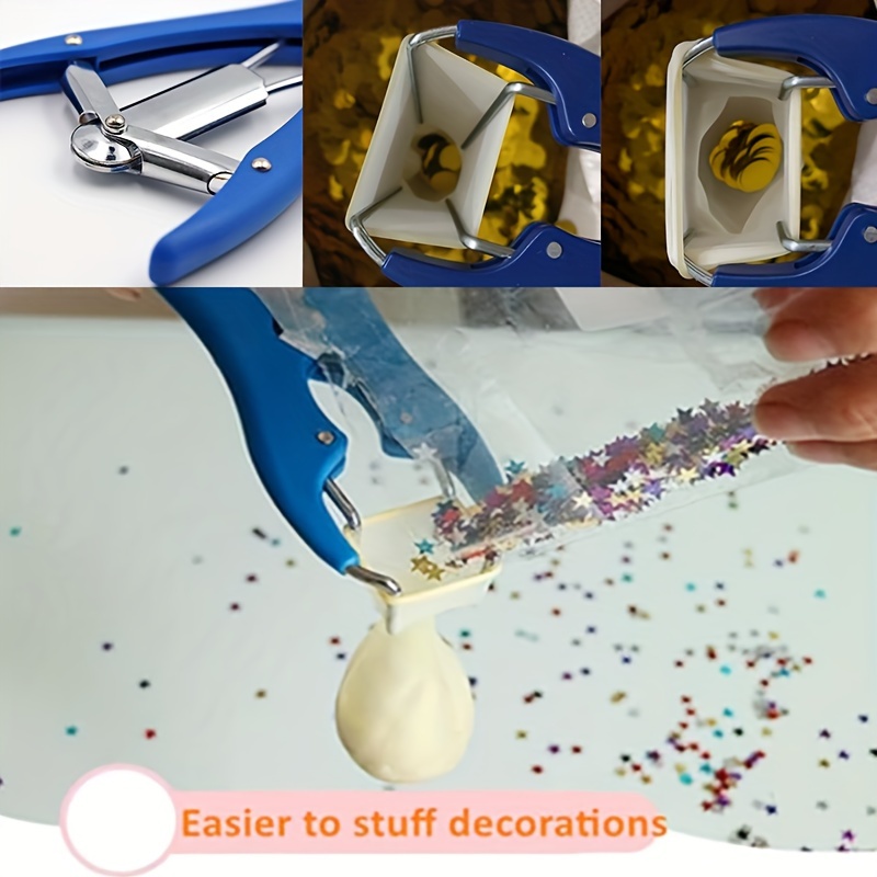 NUOBESTY Balloon Opening Tool Balloon Expansion Tool Balloon Opener  Castration Tool for Balloon Petals Filling Sequins