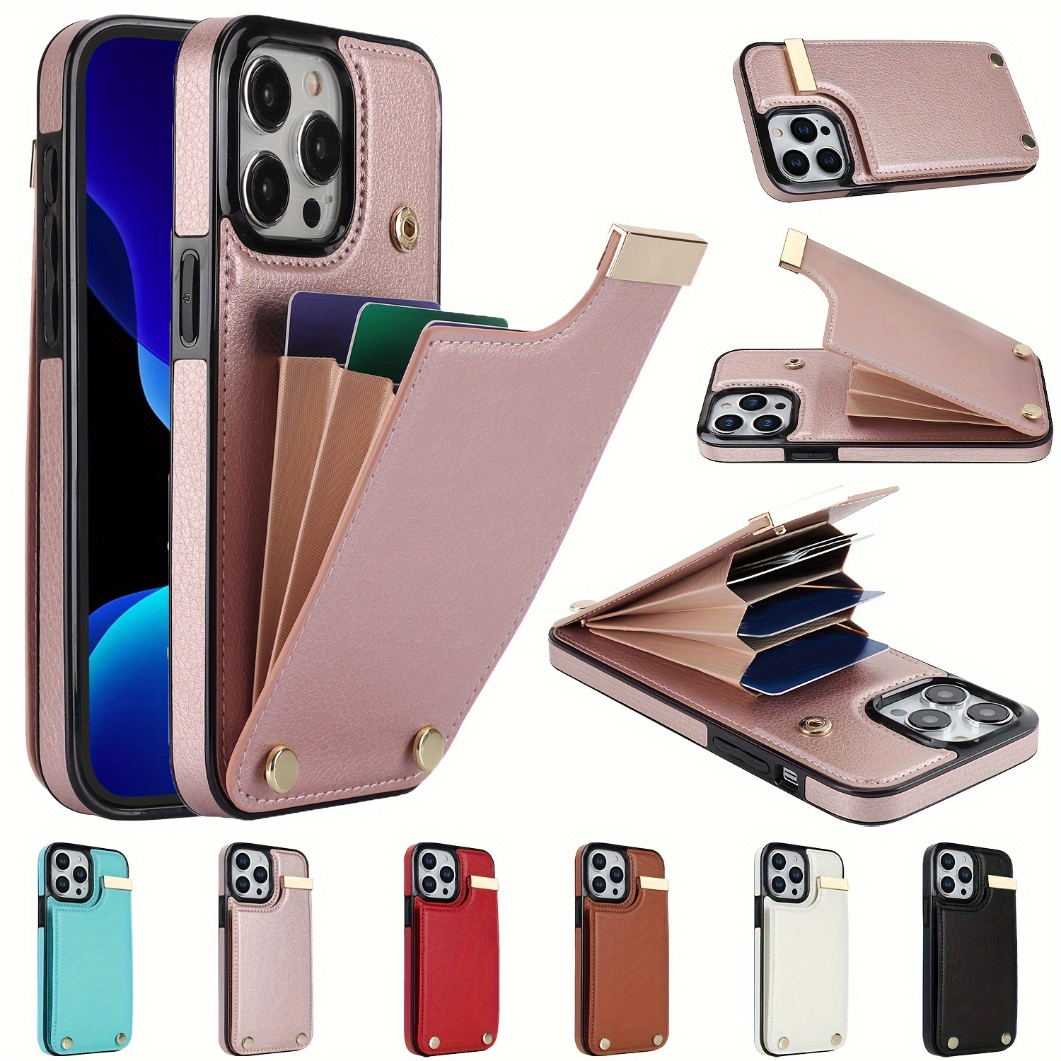 For iPhone 14 Pro Max Magsafe Case Camera Protection Stand Holder Bracket  Logo Hole Cases Cover for iPhone 13 Pro Max Hard Capa
