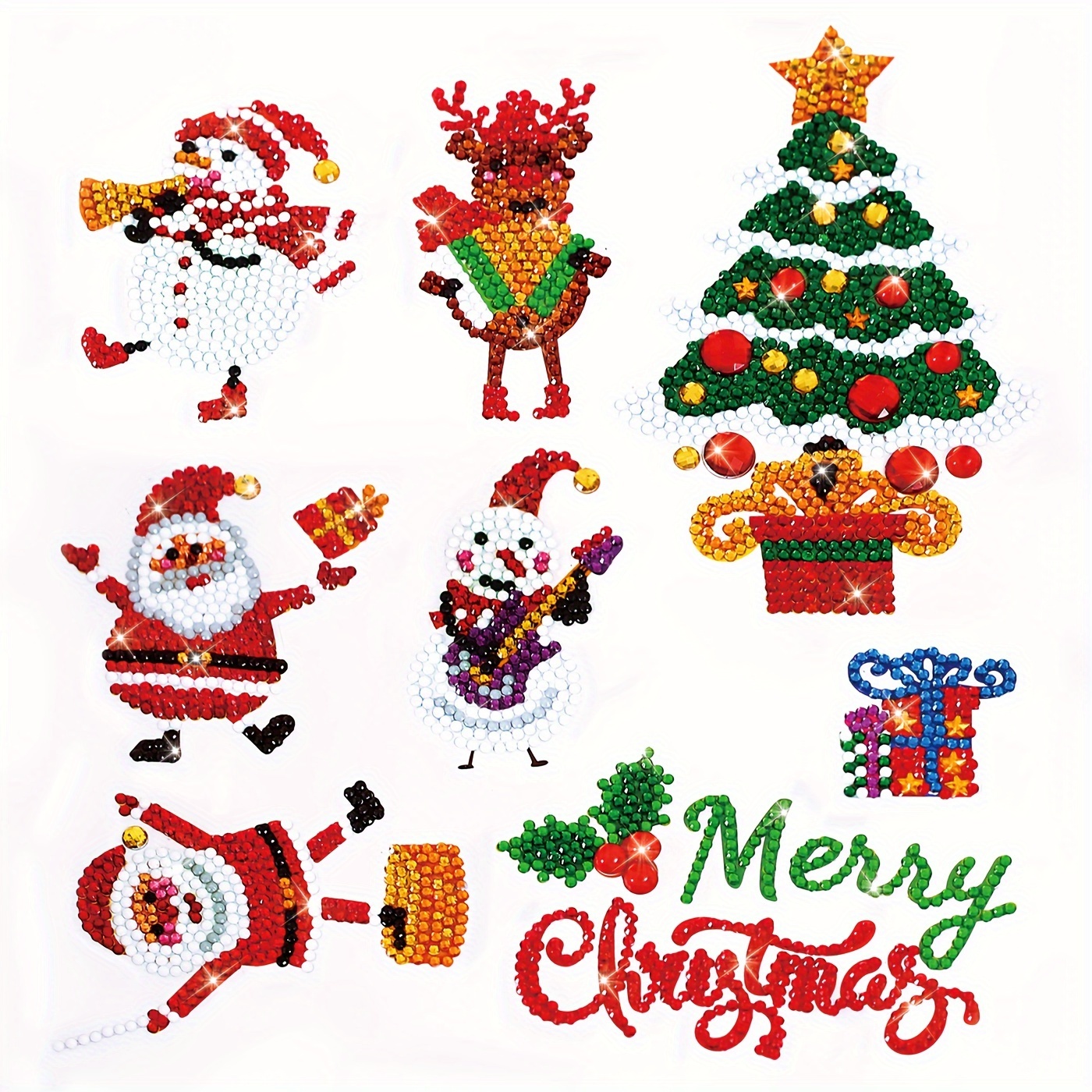 DIY Diamonds Mosaic Sticker Art Crafts 5D Handmade Christmas Kits Children  Gifts