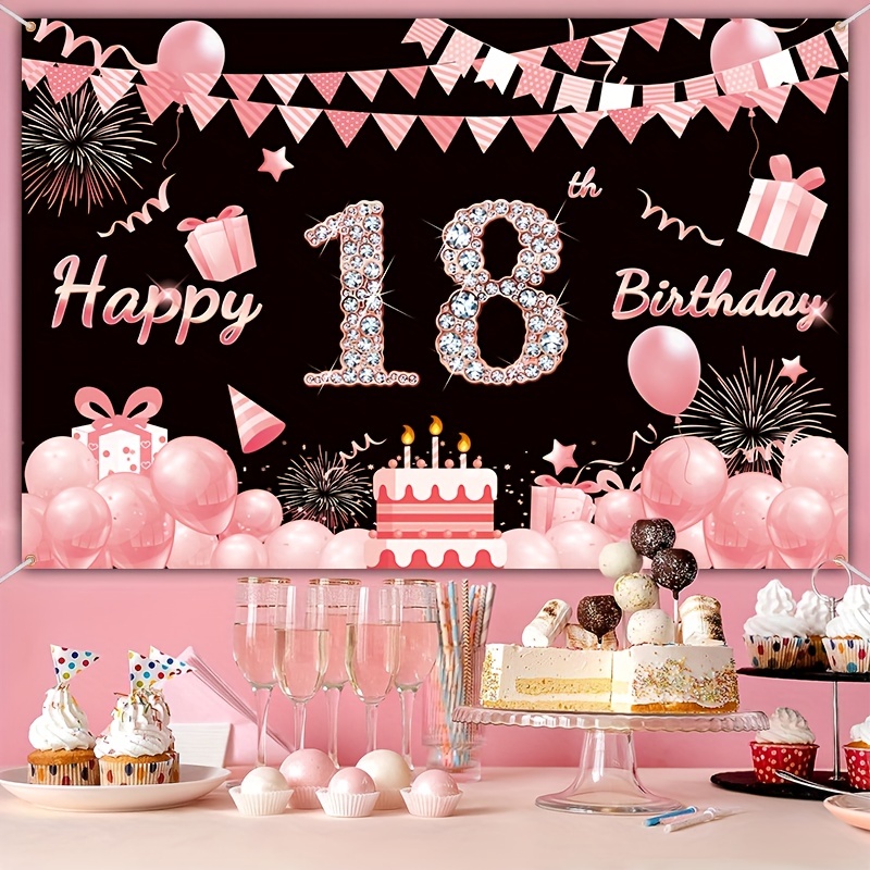 Decoración de feliz cumpleaños, pancarta de fondo de cumpleaños, decoración  de globos, Fondo de foto de