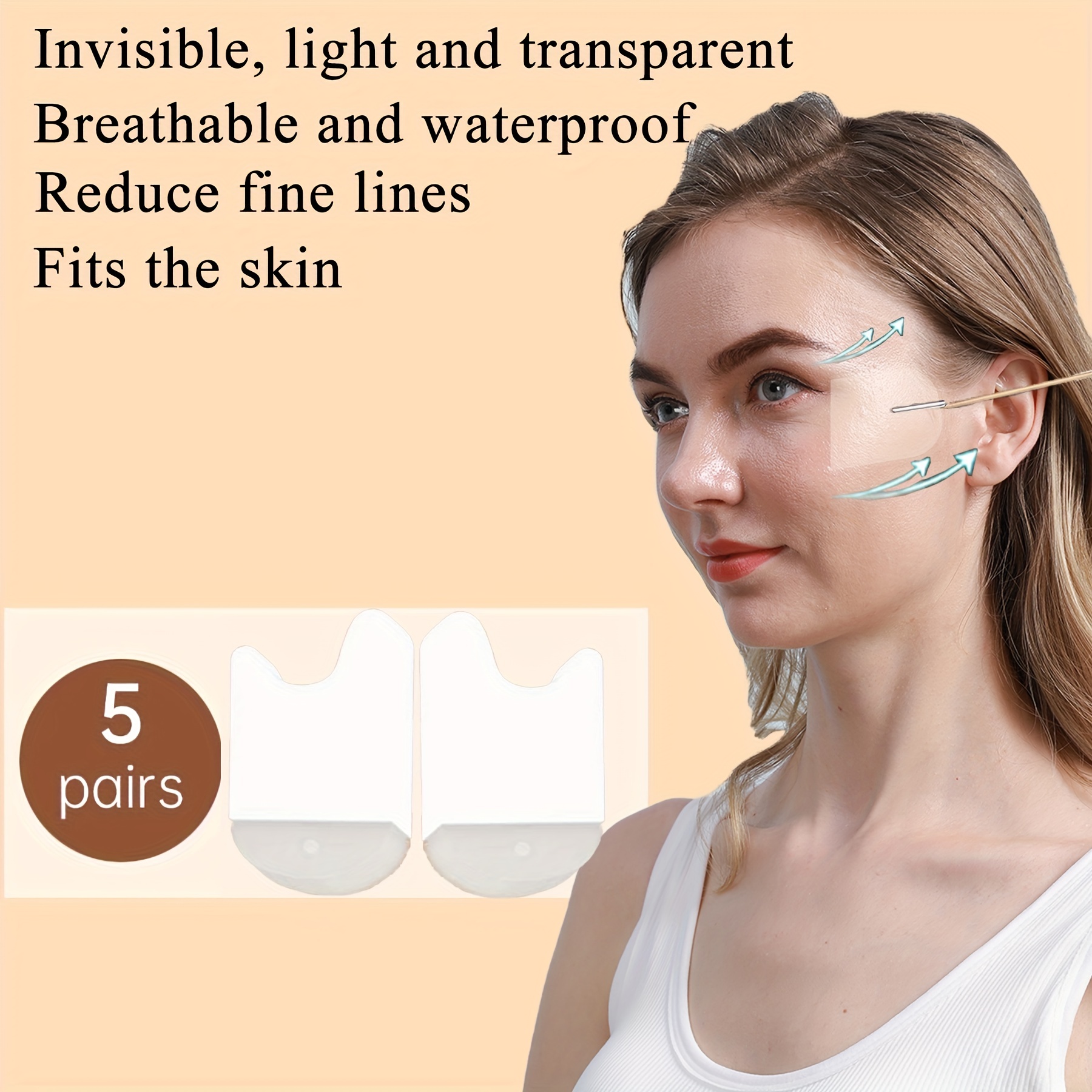 Invisible V Line Facelift Tape for Neck and Eyes
