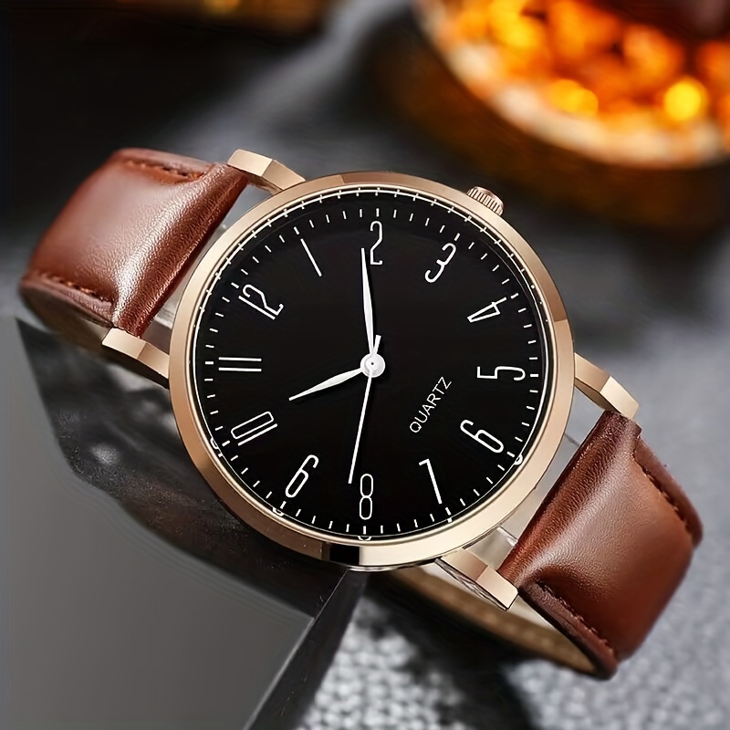 Leather Watch - Temu