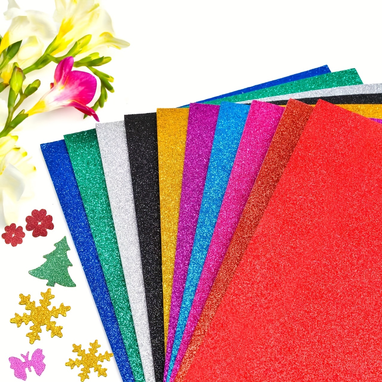 A4 Glitter Eva Sponge Paper Foam Sheet Craft Activities Diy - Temu