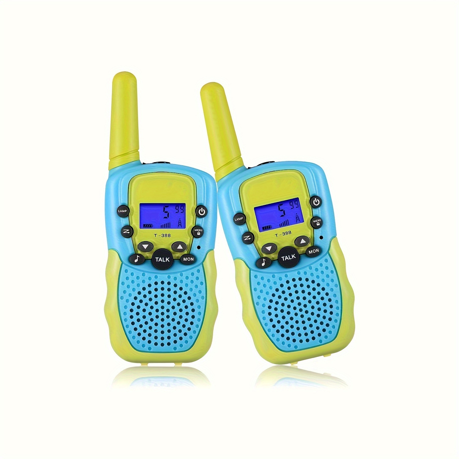 Walkie Talkies para niños, paquete de 2: Walkie Talkies azules de largo  alcance para niños de 4 a 12 años, radio bidireccional para niños, para