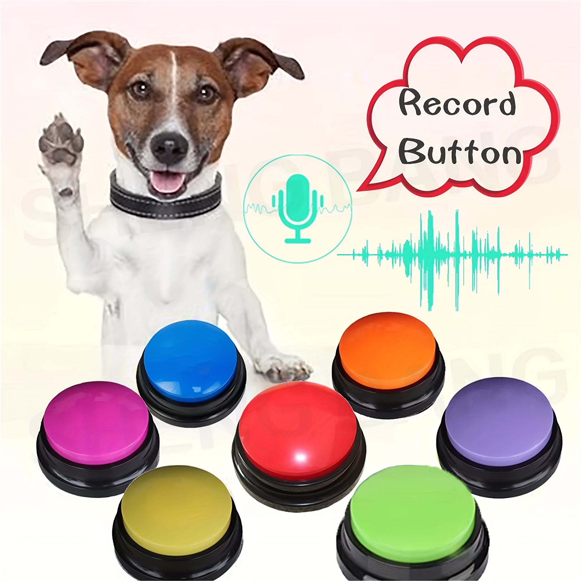 Bouton parlant de chien pour la communication, bouton d'enregistrement  vocal Buzzer de formation d'animal familier, boutons de chien - Temu Belgium