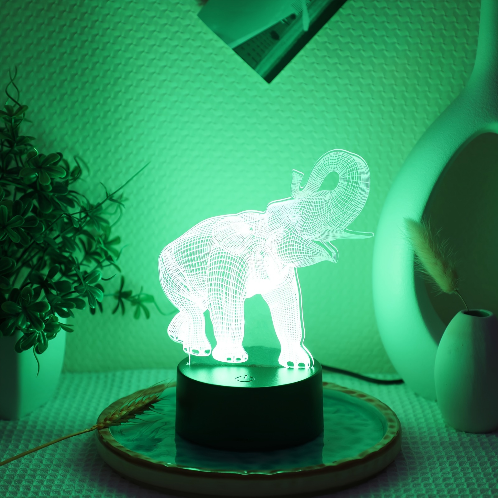 Sniggle Sloth African Impala Antelope 3D Illusion LED Night Light Sign  Nightstand Desk Lamp 