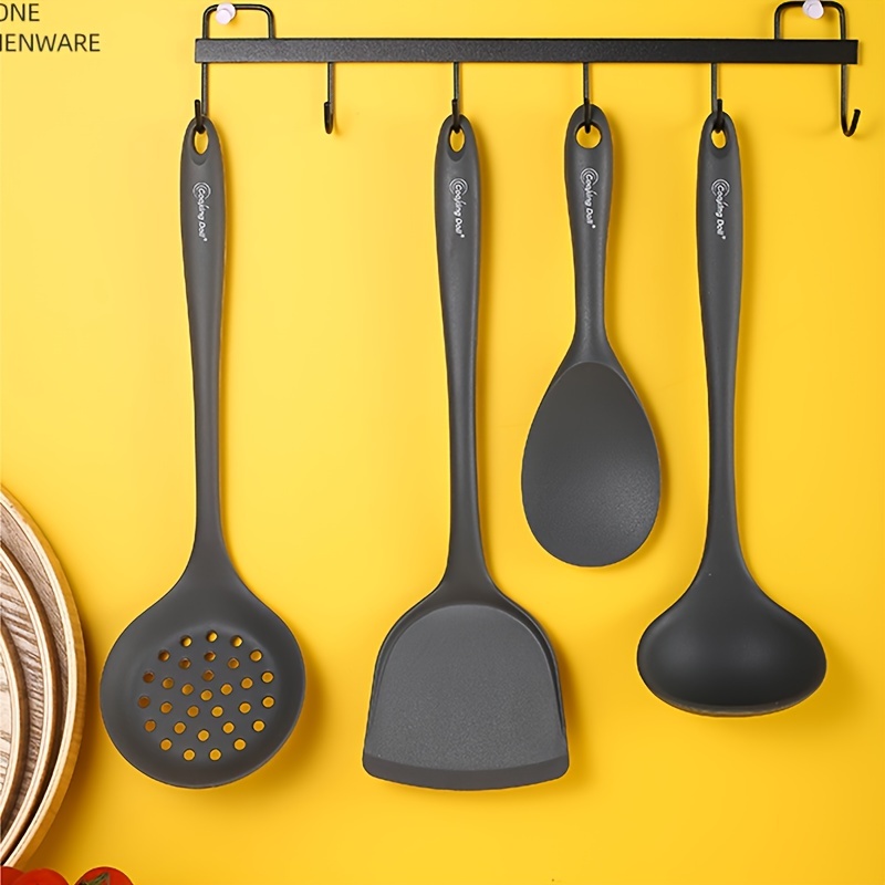 Spatule en silicone à double usage pour la cuisson des aliments, outils de  cuisson ménagers, grattoir de cuisine numérique, Therye.com, 2 en 1