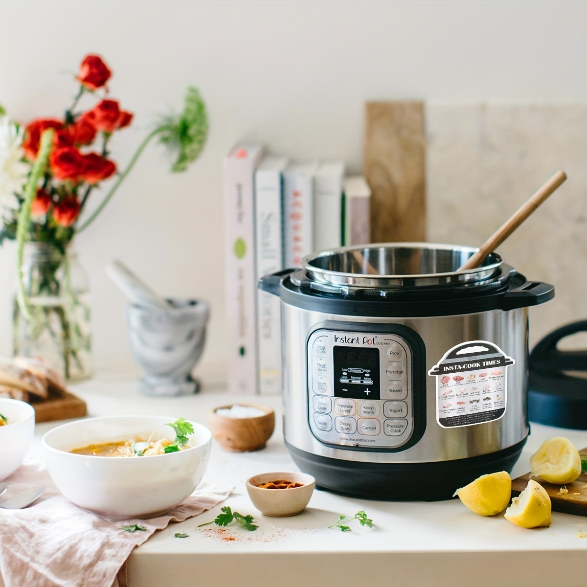 This Magnetic Instant Pot Cheat Sheet Set Makes Cooking Easier