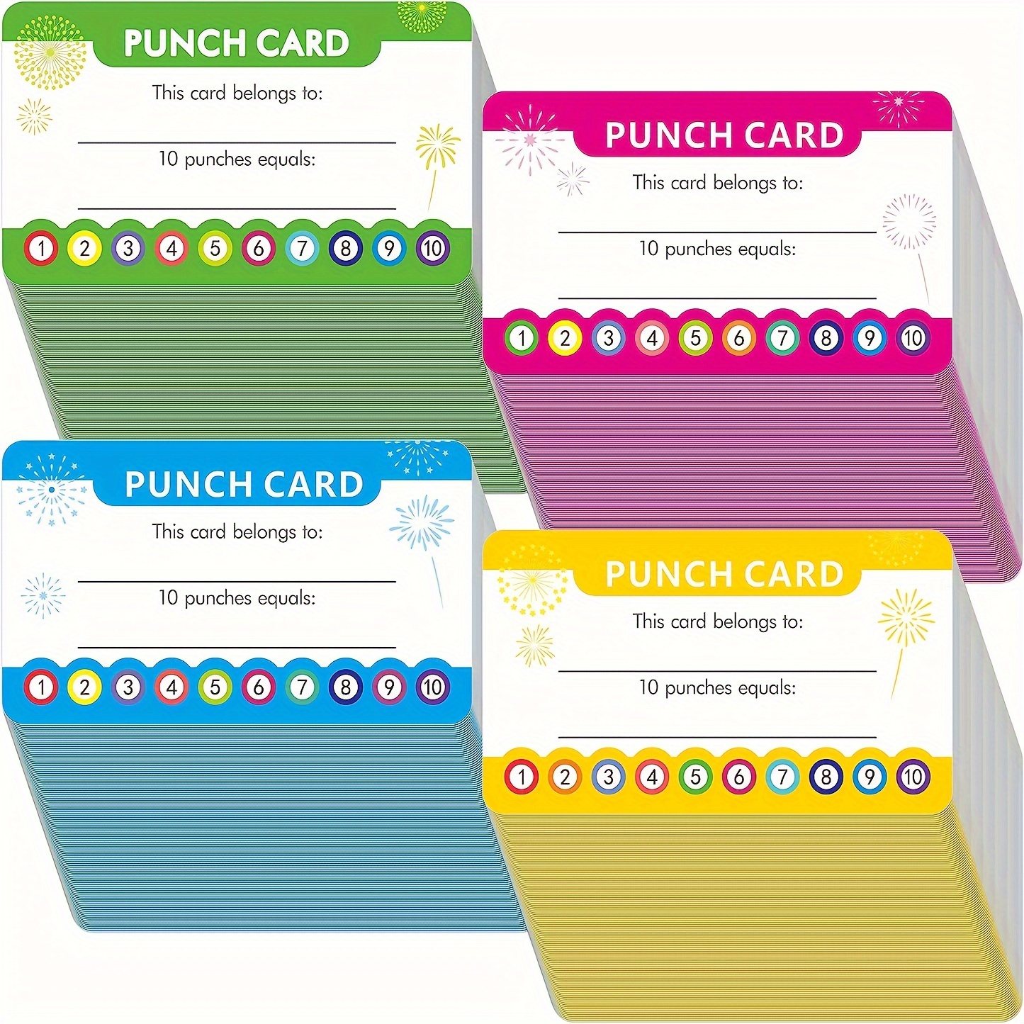 Punch Card Template — Supermoon MGMT ✨