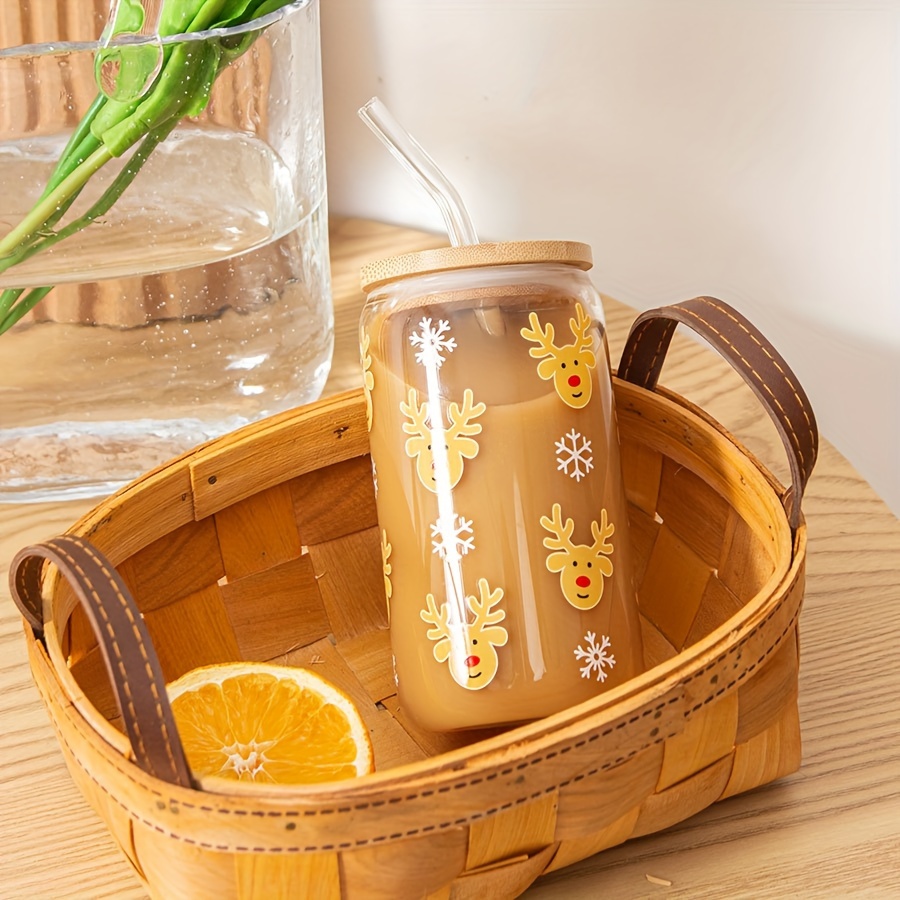 Snowflake Tumbler With Lid And Straw Plastic Water - Temu