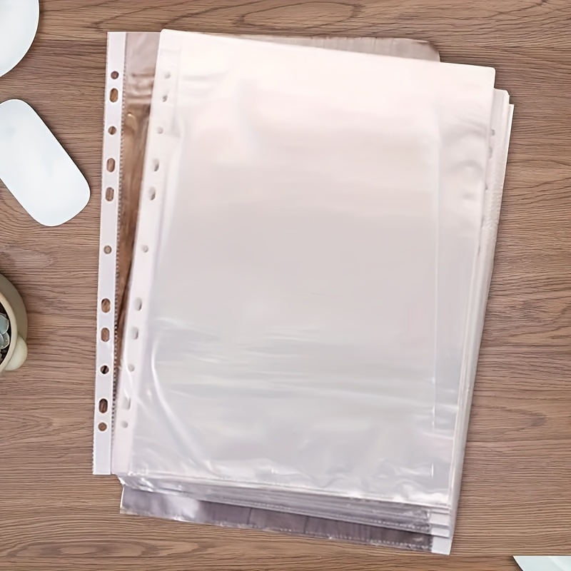 Sheet Protector Non glare Clear Page Protectors Plastic - Temu