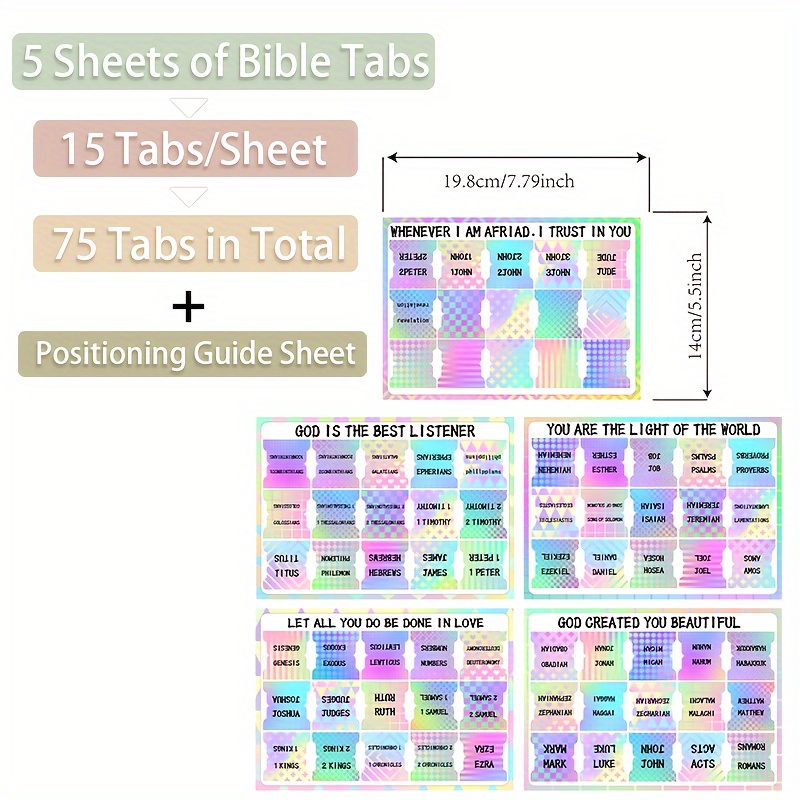 Bible Tabs For Women 66 Bible Tabs And 9 Blank Bible Tabs - Temu