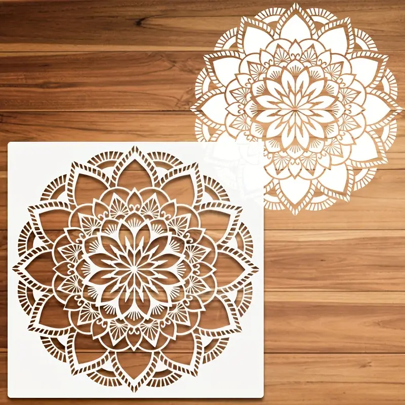 Mandala Stencils For Painting Reusable Floral Design Stencil