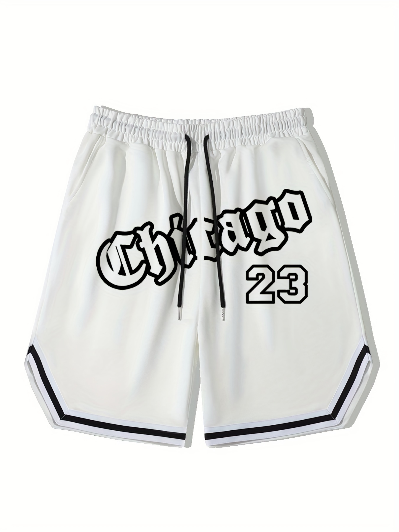 Mens Chicago 23 Print Basketball Shorts Casual Slightly Stretch Breathable  Drawstring Shorts Mens Clothing For Summer Outdoor, Check Out Today's  Deals Now
