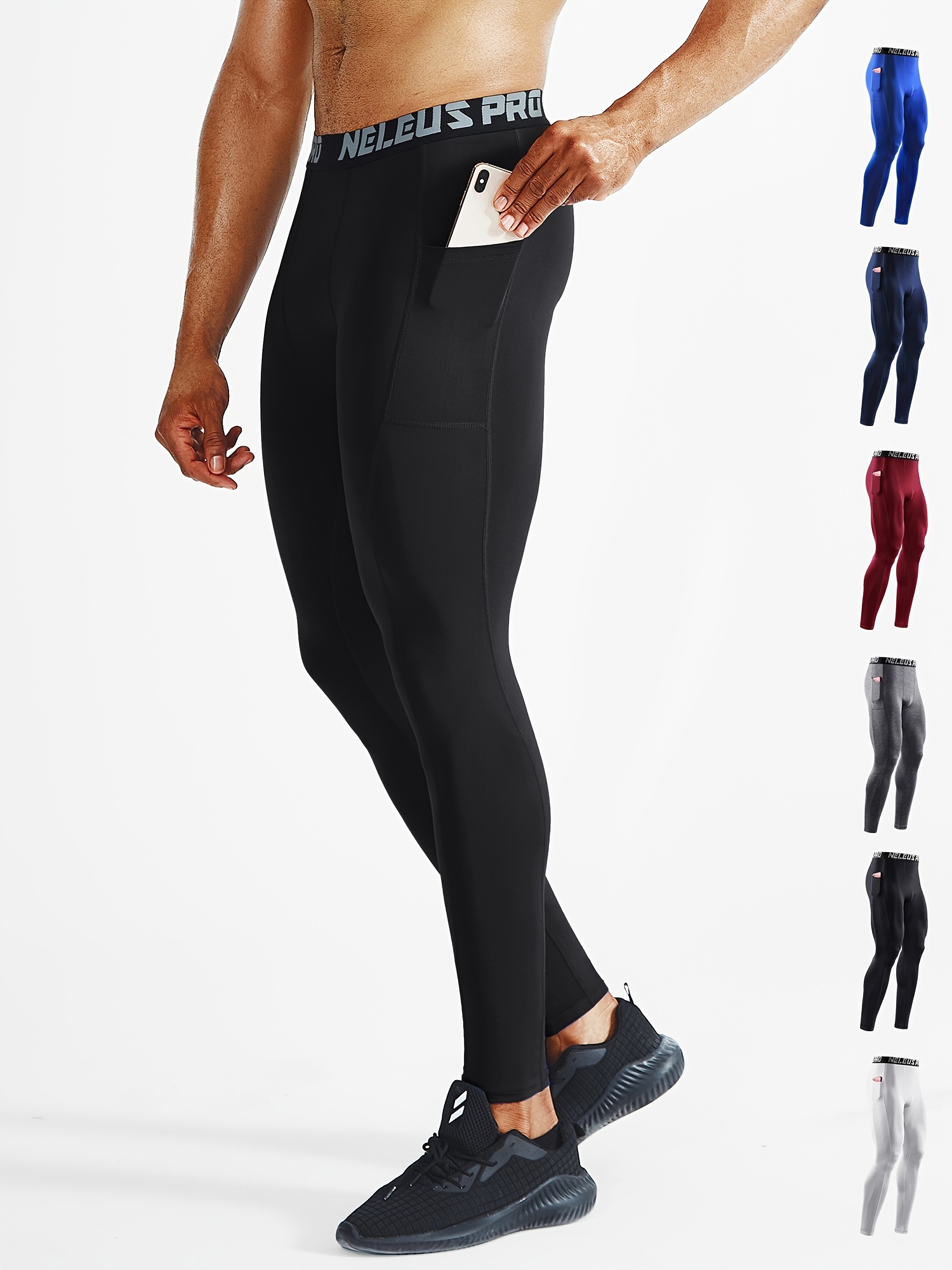 Men’s Long Breathable Running Tights - Dry
