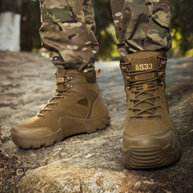Mens Military Tactical Boots Wear Resistant Non Slip Combat Boots For  Outdoor Hiking Trekking, Shop The Latest Trends